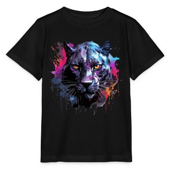 Schwarzer Panther - Stanley/Stella Kinder T-Shirt MINI CREATOR  - Schwarz - Vorne - Mikhail (115cm)
