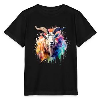 Ziege, Ziege - Stanley/Stella Kinder T-Shirt MINI CREATOR  - Schwarz - Vorne - Mikhail (115cm)