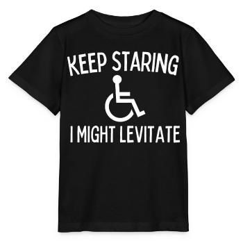 Continuez à regarder, je pourrais commencer à faire léviter le handicap - T-shirt bio MINI CREATOR Stanley/Stella Enfant - noir - Devant - Mikhail (115cm)