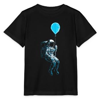 Ballon astronaute astronaute astronaute - T-shirt bio MINI CREATOR Stanley/Stella Enfant - noir - Devant - Mikhail (115cm)