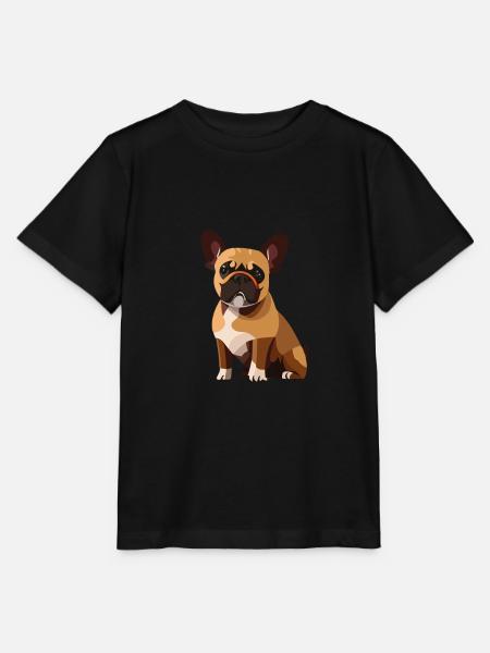 Kleiner Mops - Stanley/Stella Kinder T-Shirt MINI CREATOR  - Schwarz