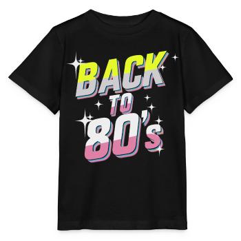 Back to 80's - T-shirt bio MINI CREATOR Stanley/Stella Enfant - noir - Devant - Mikhail (115cm)