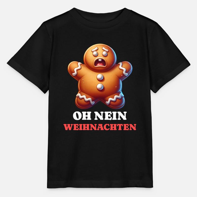 Weihnachten Lebkuchen Lebkuchenkind Lebkuchenmann - Stanley/Stella Kinder T-Shirt MINI CREATOR  - Schwarz