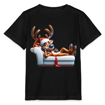Frissons de renne - T-shirt bio MINI CREATOR Stanley/Stella Enfant - noir - Devant - Mikhail (115cm)