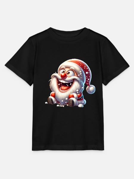 Weihnachtsmann Schneefall Lustig Comic - Stanley/Stella Kinder T-Shirt MINI CREATOR - Schwarz