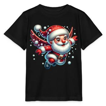 Boules de neige du Père Noël - T-shirt bio MINI CREATOR Stanley/Stella Enfant - noir - Devant - Mikhail (115cm)