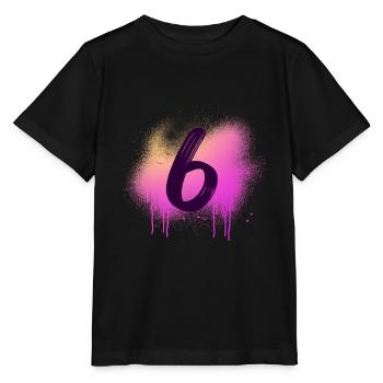 Ich bin 6 – Spritziger Geburtstagsspaß - Stanley/Stella Kinder T-Shirt MINI CREATOR  - Schwarz - Vorne - Mikhail (115cm)