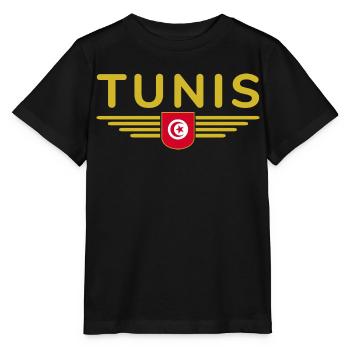 Tunis Design – For Capital City Lovers - Stanley/Stella MINI CREATOR Kids’ T-Shirt - black - Front - Mikhail (115cm)