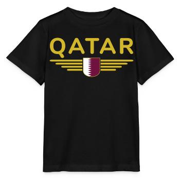 Qatar Design – Exclusif et moderne - T-shirt bio MINI CREATOR Stanley/Stella Enfant - noir - Devant - Mikhail (115cm)