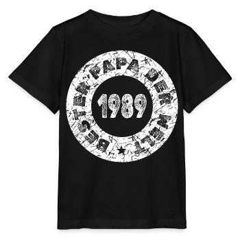 1989 - Stanley/Stella Kinder T-Shirt MINI CREATOR  - Schwarz - Vorne - Mikhail (115cm)