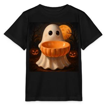 Grusel Halloween Geist Geschenk - Stanley/Stella Kinder T-Shirt MINI CREATOR  - Schwarz - Vorne - Mikhail (115cm)