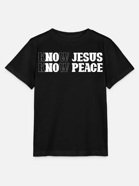 Jesus erkennen, Frieden finden - Stanley/Stella Kinder T-Shirt MINI CREATOR - Schwarz