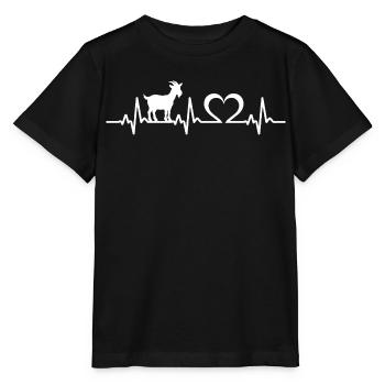 Battement de cœur de chèvre - T-shirt bio MINI CREATOR Stanley/Stella Enfant - noir - Devant - Mikhail (115cm)