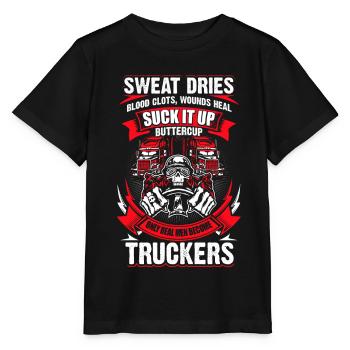 Suck it up butter cup - EN - T-shirt bio MINI CREATOR Stanley/Stella Enfant - noir - Devant - Mikhail (115cm)