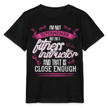 Fitness Instructor - EN - Stanley/Stella Kinder T-Shirt MINI CREATOR  - Schwarz - Vorne - Mikhail (115cm)