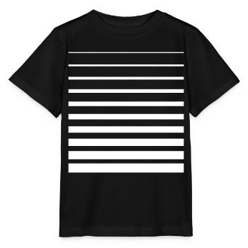 Lines Gradient Graphic - Stanley/Stella MINI CREATOR Kids’ T-Shirt - black - Front - Mikhail (115cm)