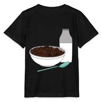 Cornflakes de Kellogg, c'est une idée cadeau - T-shirt bio MINI CREATOR Stanley/Stella Enfant - noir - Devant - Mikhail (115cm)