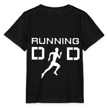 Laufsport Papa Sport Sprint Geschenk Laufen - Stanley/Stella Kinder T-Shirt MINI CREATOR  - Schwarz - Vorne - Mikhail (115cm)