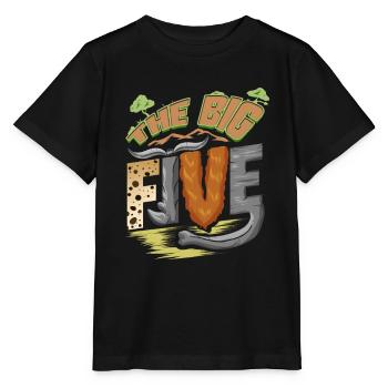 The BIG FIVE - Stanley/Stella Kinder T-Shirt MINI CREATOR  - Schwarz - Vorne - Mikhail (115cm)