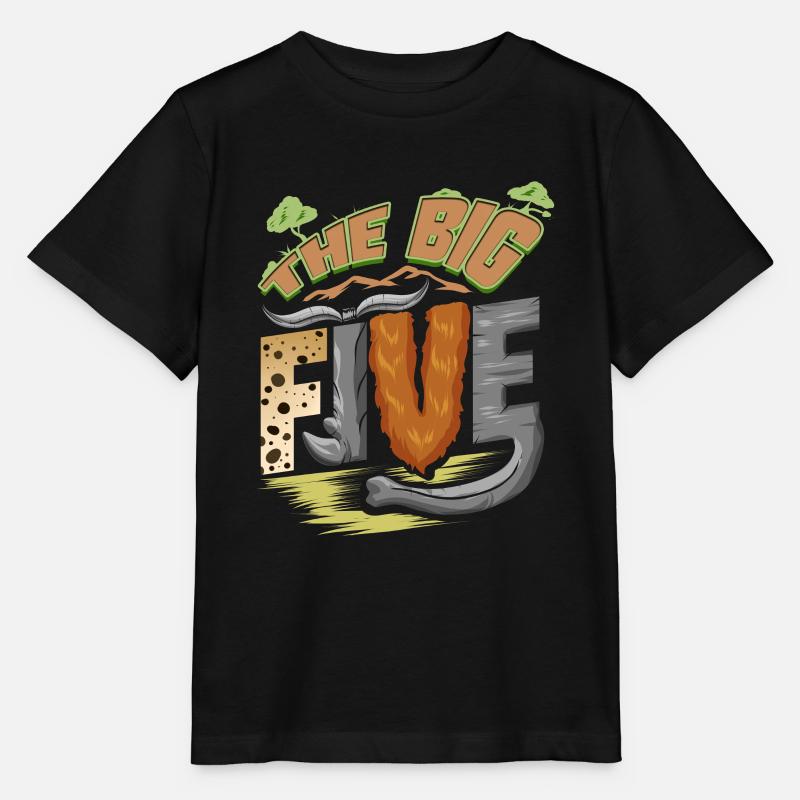 The BIG FIVE - Stanley/Stella Kinder T-Shirt MINI CREATOR  - Schwarz