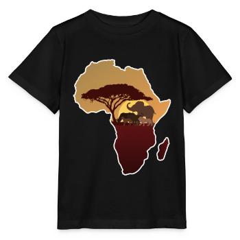 Africa - Stanley/Stella MINI CREATOR Kids’ T-Shirt - black - Front - Mikhail (115cm)
