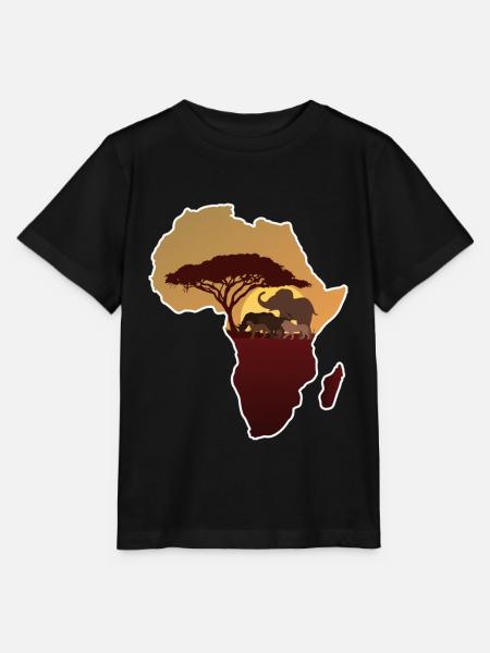 Afrika - Stanley/Stella Kinder T-Shirt MINI CREATOR  - Schwarz