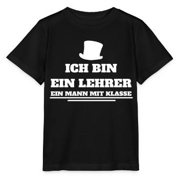 professeur - T-shirt bio MINI CREATOR Stanley/Stella Enfant - noir - Devant - Mikhail (115cm)