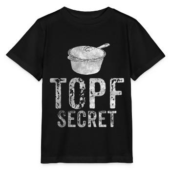 Top Secret T-Shirt Cooking Gift Idea Cooking Class - Stanley/Stella MINI CREATOR Kids’ T-Shirt - black - Front - Mikhail (115cm)