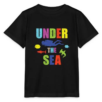UNDER THE SEA DIVER SCUBA SUMMER DESIGN - Stanley/Stella MINI CREATOR Kids’ T-Shirt - black - Front - Mikhail (115cm)