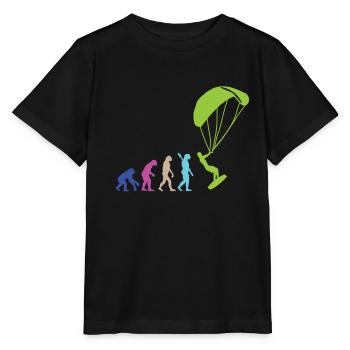 EVOLUTION KITE SURFER KITER DESIGN KITESURFING - Stanley/Stella MINI CREATOR Kids’ T-Shirt - black - Front - Mikhail (115cm)