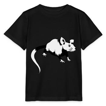 Souris Rat Rongeur Rongeur Animal - T-shirt bio MINI CREATOR Stanley/Stella Enfant - noir - Devant - Mikhail (115cm)