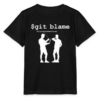 Git Blame - Stanley/Stella MINI CREATOR Kids’ T-Shirt - black - Front - Mikhail (115cm)