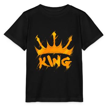 KING - Stanley/Stella MINI CREATOR Kids’ T-Shirt - black - Front - Mikhail (115cm)