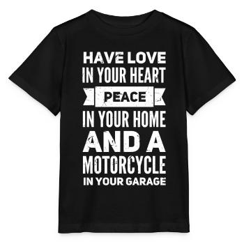 Motorrad Fahrer Biker Spruch Chopper Geschenk - Stanley/Stella Kinder T-Shirt MINI CREATOR  - Schwarz - Vorne - Mikhail (115cm)