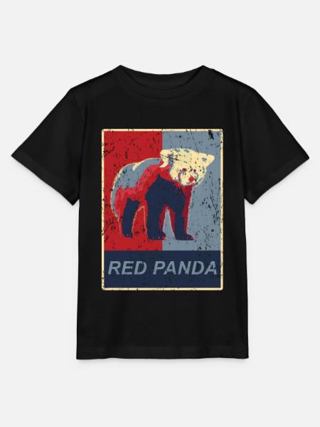 Roter Panda - Stanley/Stella Kinder T-Shirt MINI CREATOR - Schwarz