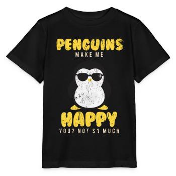 manchot - T-shirt bio MINI CREATOR Stanley/Stella Enfant - noir - Devant - Mikhail (115cm)