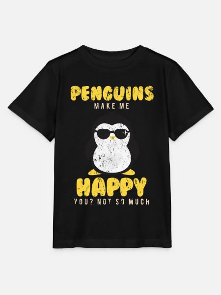 Pinguin - Stanley/Stella Kinder T-Shirt MINI CREATOR  - Schwarz