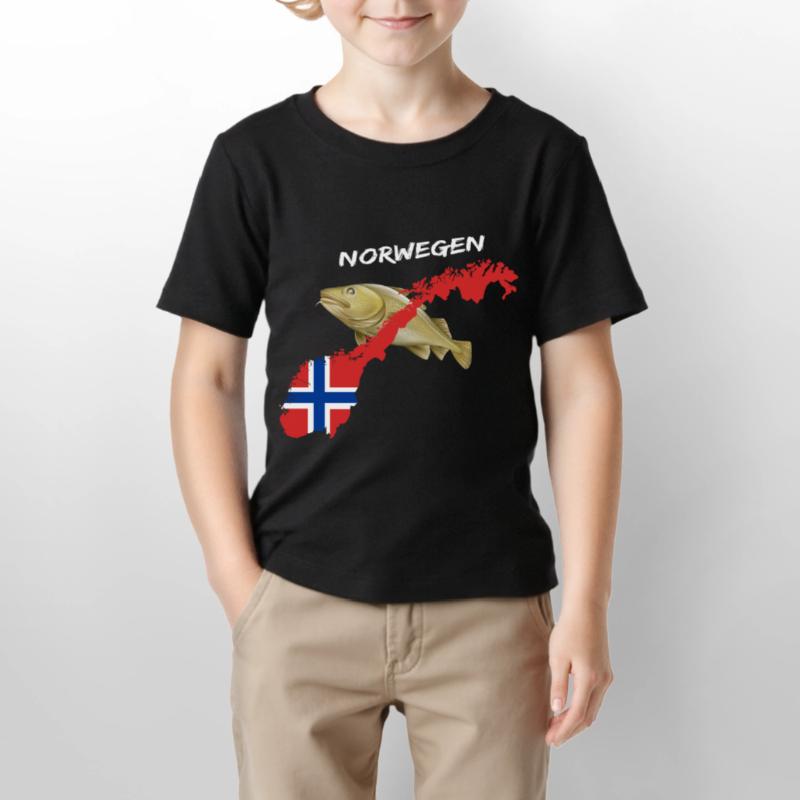 norway cod card cod hunter gift Stanley/Stella MINI CREATOR Kids’ T-Shirt
