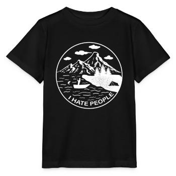 I hate people I hate people - Stanley/Stella MINI CREATOR Kids’ T-Shirt - black - Front - Mikhail (115cm)