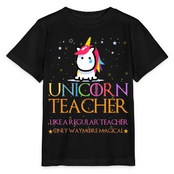Unicorn Teacher Shirts - T-shirt bio MINI CREATOR Stanley/Stella Enfant - noir - Devant - Mikhail (115cm)