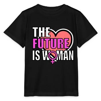 la révolution féminine le pouvoir féministe - T-shirt bio MINI CREATOR Stanley/Stella Enfant - noir - Devant - Mikhail (115cm)