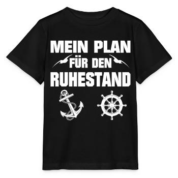 Retirement boat gift goal - Stanley/Stella MINI CREATOR Kids’ T-Shirt - black - Front - Mikhail (115cm)
