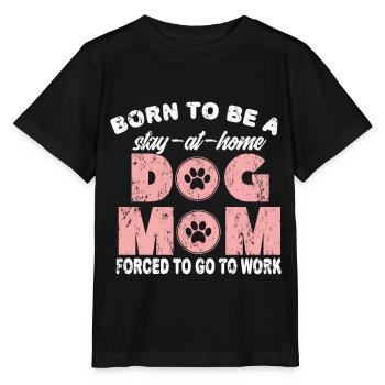 Dogs mom - Stanley/Stella MINI CREATOR Kids’ T-Shirt - black - Front - Mikhail (115cm)