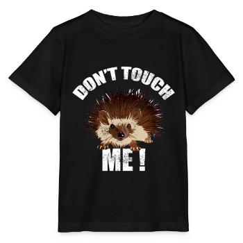 Igel Waldtier Tierfreund Geschenk - Stanley/Stella Kinder T-Shirt MINI CREATOR  - Schwarz - Vorne - Mikhail (115cm)