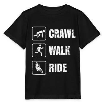 Cadeau moto motocyclette course deux roues - T-shirt bio MINI CREATOR Stanley/Stella Enfant - noir - Devant - Mikhail (115cm)