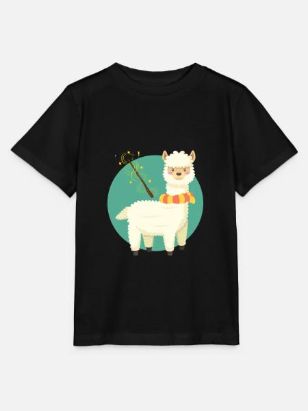 Lama - Stanley/Stella Kinder T-Shirt MINI CREATOR - Schwarz