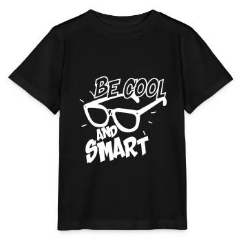 Be Cool And Smart No.8 - Stanley/Stella MINI CREATOR Kids’ T-Shirt - black - Front - Mikhail (115cm)