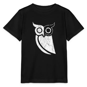 Eule Uhu - Stanley/Stella Kinder T-Shirt MINI CREATOR  - Schwarz - Vorne - Mikhail (115cm)
