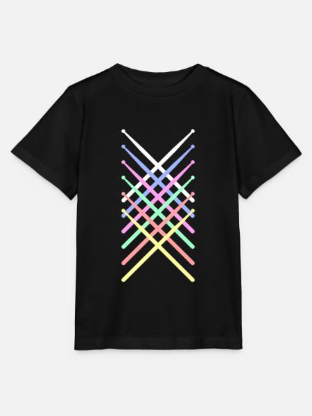 Pauke Schlagzeug Retro - Stanley/Stella Kinder T-Shirt MINI CREATOR - Schwarz