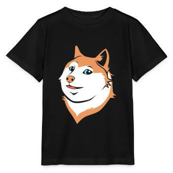 Akita Inu Japanischer Hunderasse Köter Hundekopf - Stanley/Stella Kinder T-Shirt MINI CREATOR  - Schwarz - Vorne - Mikhail (115cm)